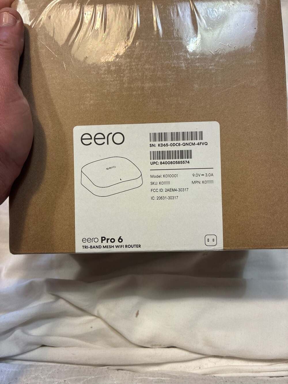 eero Pro 6 Tri-Band Mesh WiFi Router, Model K010001